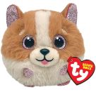 Ty TANNER DOG - BROWN AND WHITE - TY BALLS