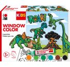 Marabu KiDS Window Color Set   Dinosaurier  , 6 x 25 ml