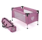 Puppen-Reisebett Jeans pink
