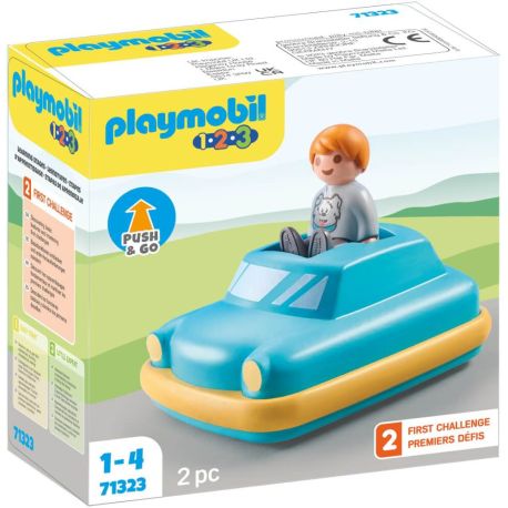 PLAYMOBIL 71323 1.2.3: Push & Go Car
