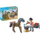 PLAYMOBIL 71357 Hufschmied Ben & Achilles