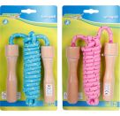 Outdoor active Springseil bunt, Holzgriff, Länge 250 cm, sortiert