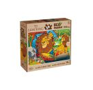ECO-Ausmal-Puzzle Boden 24 Teile, König d. Löwen