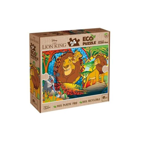 ECO-Ausmal-Puzzle Boden 24 Teile, König d. Löwen