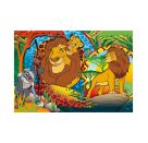 ECO-Ausmal-Puzzle Boden 24 Teile, König d. Löwen