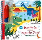 Ausmalen mit dem magischen Pinsel – Dinosaurier