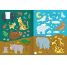 Erstes Stickern – Tierkinder