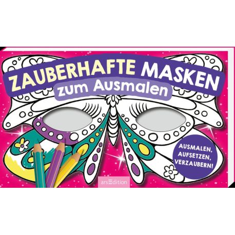 Zauberhafte Masken zum Ausmalen