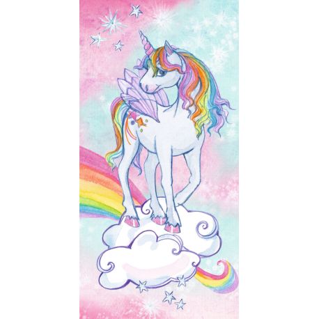 Zauberhandtuch - Einhorn-Paradies (Regenbogen-Einhorn)