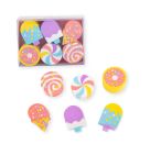 RADIERER Einhorn & Candy Box 6er-Set, sortiert  (1 Stück)