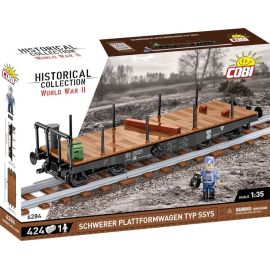 COBI 6284 German Railway Schwerer Plattformwagen Typ SSY