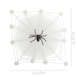 ZOMBIE ZONE Spinnennetz Glow in the Dark mit Spinne