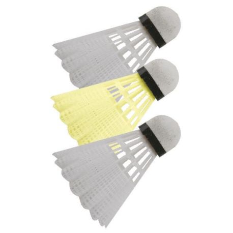 Talbot-Torro - Badminton-Ball TECH 150, 3er Dose (2x weiß   1x gelb)