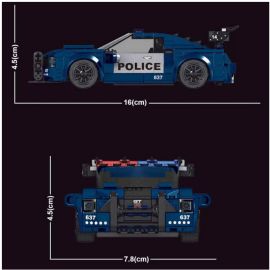 USA Polizeiauto inkl. Vitrine