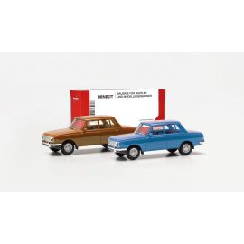 herpa - MiniKit 2 x Wartburg 353 `66, braun & blau