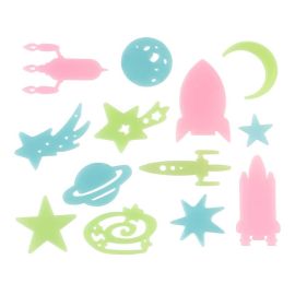 SPACE ADVENTURE Wandsticker Glow in the Dark selbstklebend
