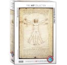 EuroGraphics Puzzle Der Vitruvianische Mensch von Leonardo Da Vinci 1000 Teile