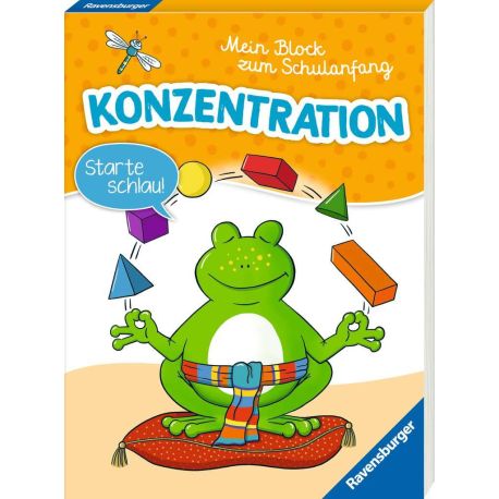 Ravensburger Mein Block zum Schulanfang: Konzentration - Rätselblock ab 6 Jahre - Konzentrationsspiele