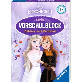 Disney Die Eiskönigin 2 Mein Vorschulblock Zählen und Rechnen –  Konzentration, Erstes Rechnen, Rätseln für Kinder ab
