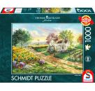 Puzzle Thomas Kinkade Sonnenblumenfelder 1000Teile