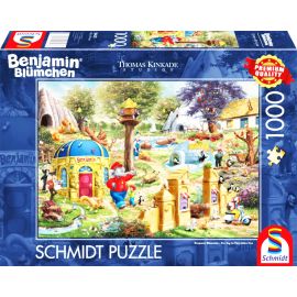 Puzzle KIDDINX Benjamin Blümchen, Ein Tag im Neustädter Zoo 1000Teile