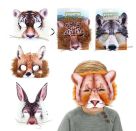 TOITOYS ANIMAL WORLD Maske mit Kunstpelz -Tier, 6-fach sortiert