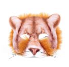 TOITOYS ANIMAL WORLD Maske mit Kunstpelz -Tier, 6-fach sortiert