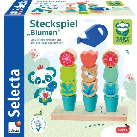 Steckspiel Blumenpflanzen, 14 Teile