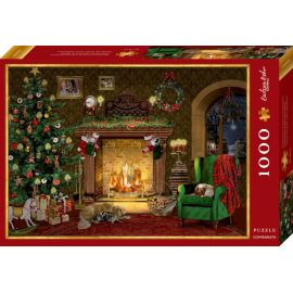 Puzzle - Weihnachtliches Kaminzimmer (1000 T.) Behr