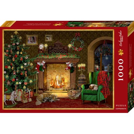 Puzzle - Weihnachtliches Kaminzimmer (1000 T.) Behr