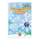 MAGIC MOMENTS Fenster-Sticker Schneekristalle 24-teilig