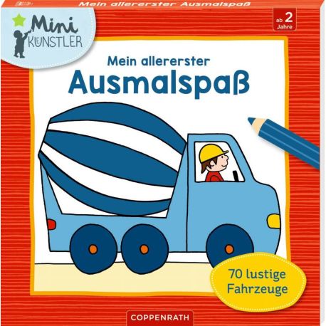 Mein allererster Ausmalspaß: 70 lustige Fahrz. (Mini-Künstler)