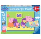 Ravensburger 7596 Puzzle Zuhause bei Peppa 2 X 12 Teile