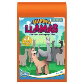 ThinkFun 76575 - Flip N  Play Leaping Llamas - das Logikspiel, für Kinder und Erwachsene ab 8 Jahren, ab 1 Spieler