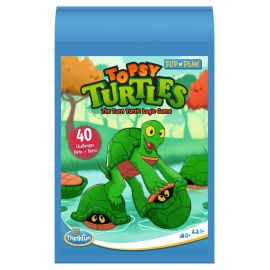 ThinkFun 76576 - Flip N  Play Topsy Turtles - das Reise-Logikspiel, für Kinder und Erwachsene ab 8 Jahren, ab 1 Spiele