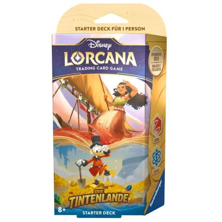 Disney Lorcana Trading Card Game: Die Tintenlande - Starter Deck Rubin und Saphir  (Deutsch)