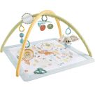 Fisher-Price Simply Senses sensorische Erlebnisdecke Spielmatte für Babys mit 6 sensorischen Spielzeugen