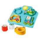 Fisher-Price Fahrzeugpuzzle Formen und Geräusche Sortierspielzeug für Babys mit Musik und Lichtern