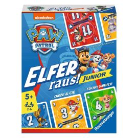 Ravensburger 20953 PAW Patrol Elfer raus! Junior - Einfaches Kartenspiel für 2-6 Spieler ab 5 Jahren