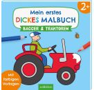 Mein erstes dickes Malbuch ab 2 – Bagger und Traktoren