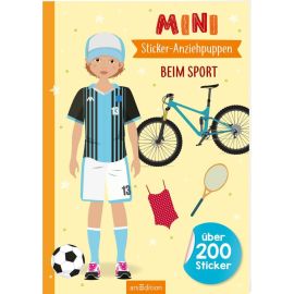 Mini-Sticker-Anziehpuppen – Beim Sport