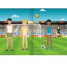 Mini-Sticker-Anziehpuppen – Beim Sport