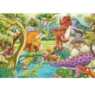 Puzzle Spaß mit den Dinosauriern 3x24Teile