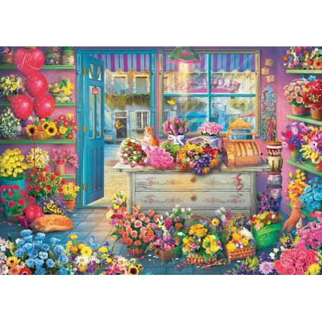 Bunter Blumenladen, Puzzle 1.000 Teile