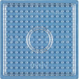 Hama® Bügelperlen Stiftplatte, 4eck, klein, transparent.