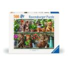 Ravensburger 12000205 Puzzle Katzen im Regal 500 Teile