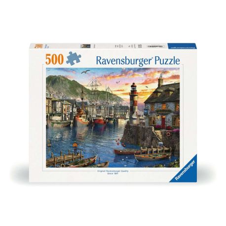Ravensburger 12000212 Puzzle Morgens am Hafen 500 Teile
