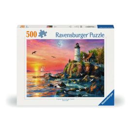 Ravensburger 12000217 Puzzle Leuchtturm am Abend 500 Teile