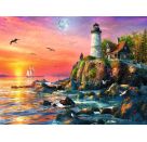 Ravensburger 12000217 Puzzle Leuchtturm am Abend 500 Teile