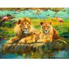 Ravensburger 12000220 Puzzle Löwen in der Savanne 500 Teile